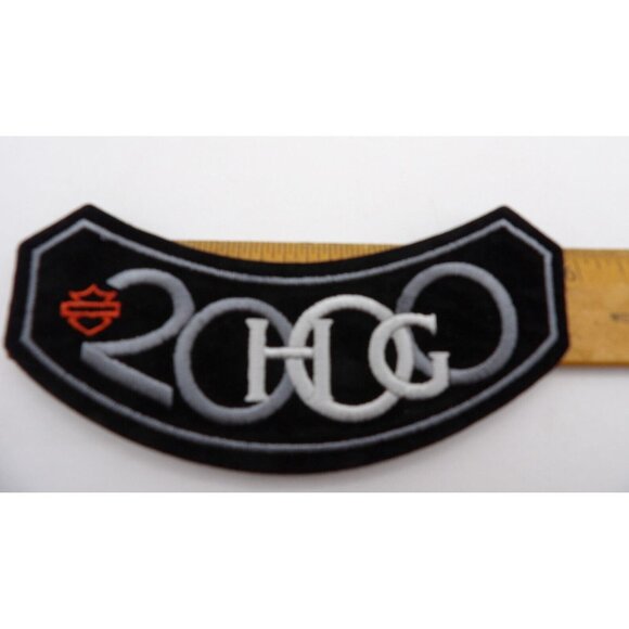 Harley Davidson Patch "HOG 2000 " w. red Logo  5¼"x2½" HOG Patch Iron on - Picture 2 of 4